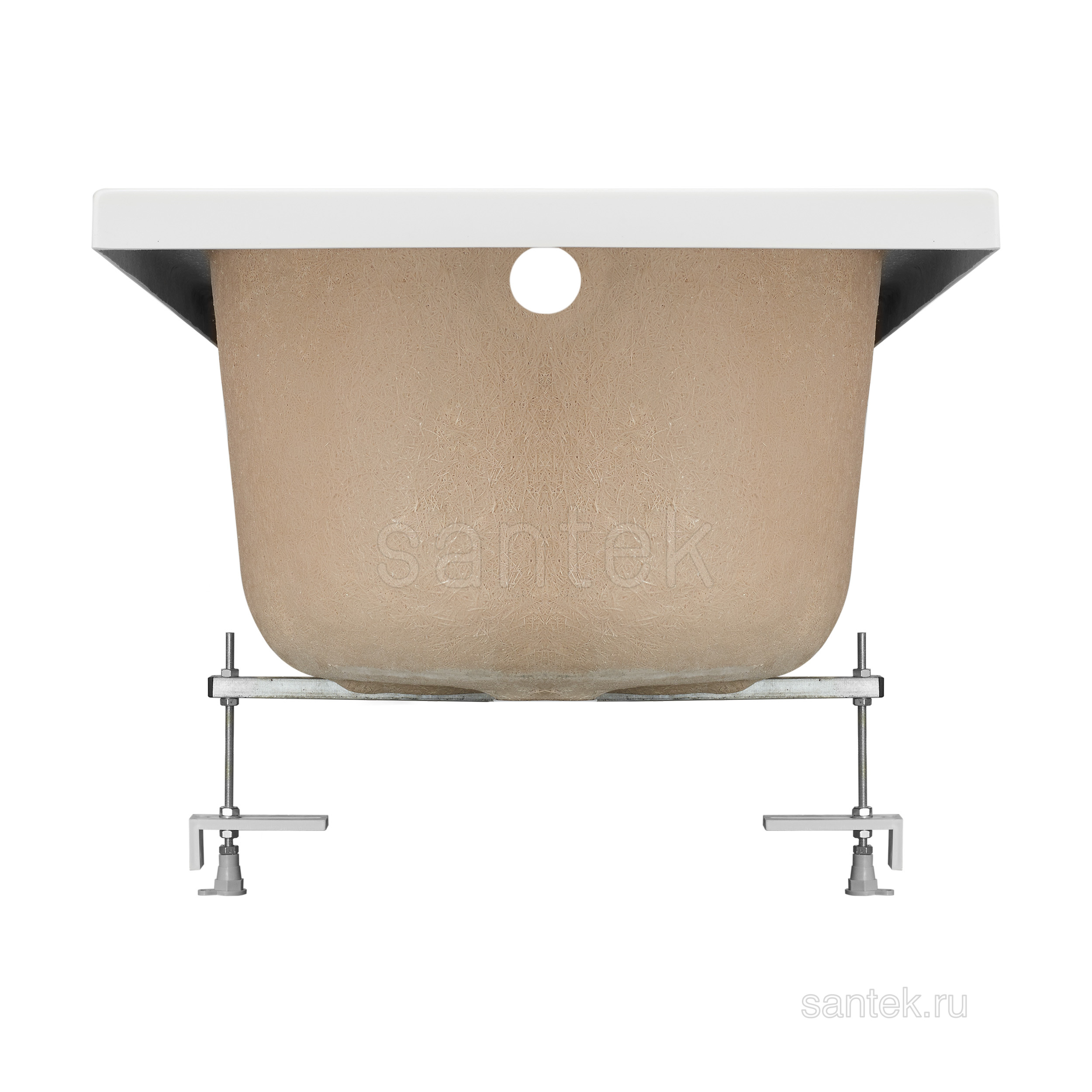 Акриловая ванна Santek Касабланка М 170х70 прямоугольная белая 1WH501531