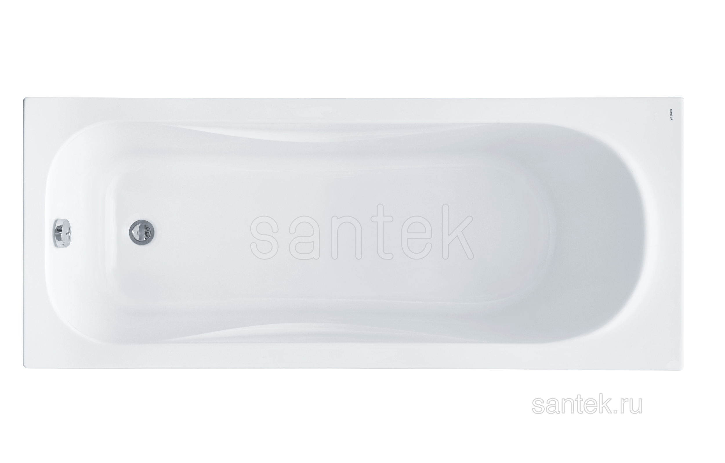 Акриловая ванна Santek Тенерифе 160х70 прямоугольная белая 1WH302357