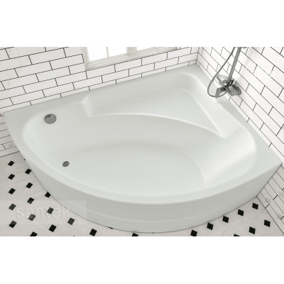 Акриловая ванна Santek Гоа 150х100 R асимметричная белая 1WH112032
