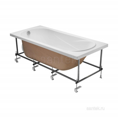 Акриловая ванна Santek Касабланка XL 170х80 прямоугольная белая 1WH302441