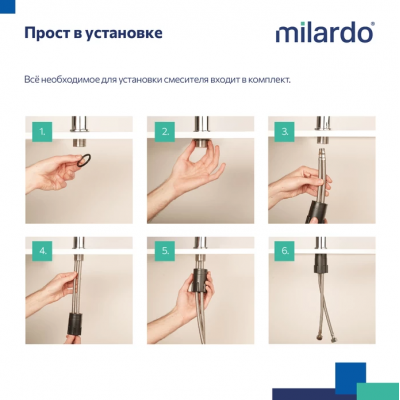 Смеситель для умывальника Milardo Sterm STESB00M01 хром