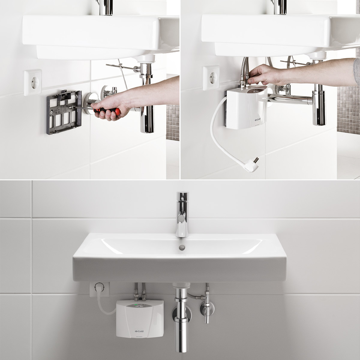 Проточный водонагреватель Clage E-mini MBH 7, 6.5 кВт, 400 В, 3ф.