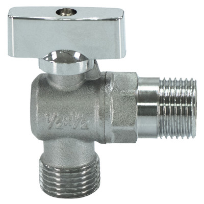 Кран  угловой мини  1/2" х 1/2" ш./ш. "Millennium''