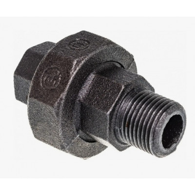 Соединитель прямой американка чугун Ду 15 (1/2") ВР/НР Fittex