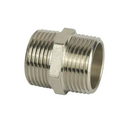 Ниппель латунь никель Ду 15 (1/2") НР SantechSystems