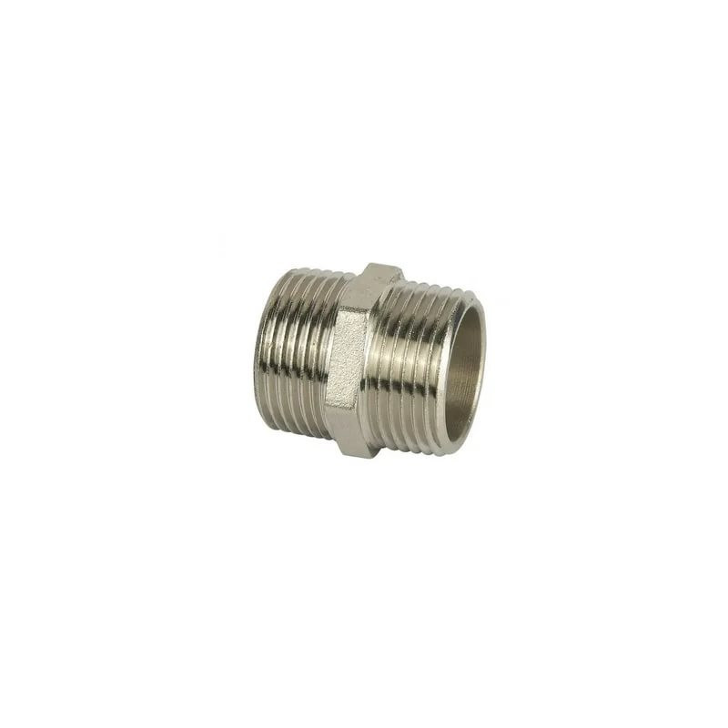 Ниппель латунь никель Ду 15 (1/2") НР SantechSystems