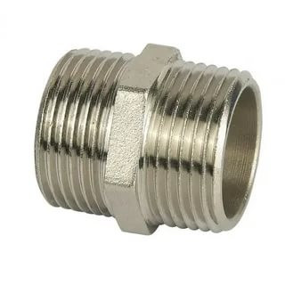 Ниппель латунь никель Ду 15 (1/2") НР SantechSystems