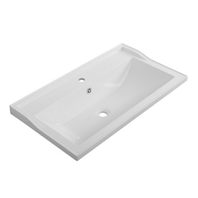 Раковина из искусственного мрамора 80х45см белая Cezares CZR-800/450-LV-MR-FS