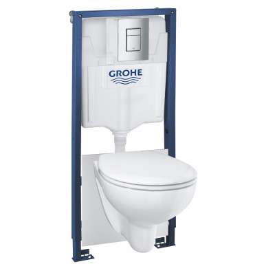 Набор Grohe Solido Compact 4 В 1 с подвесным унитазом