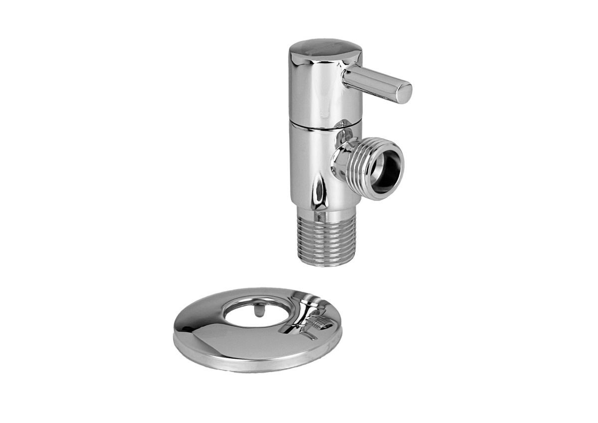 Вентиль угловой Valfex 1/2"x3/4" с круглым отражателем 