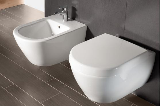 Биде подвесное Villeroy & Boch Subway 2.0 с отверстием под смеситель, Альпийский белый, 54000001