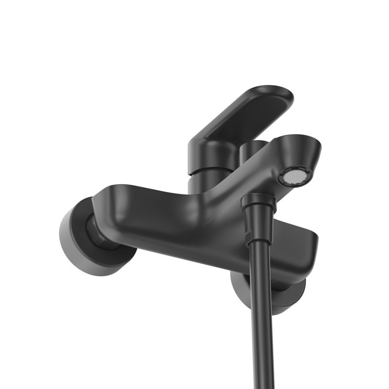 Смеситель для ванны и душа черный Cezares STYLUS-VD-NOP