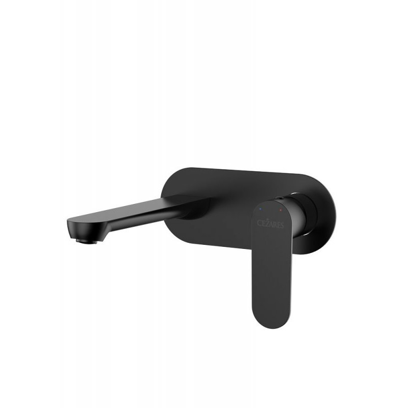 Смеситель для раковины встраиваемый черный матовый Cezares STYLUS-BLI1-NOP-W0