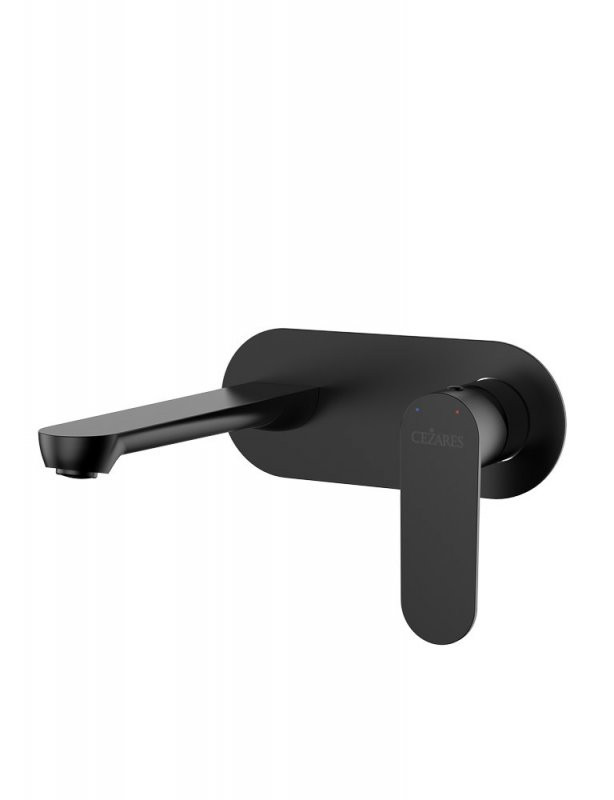 Смеситель для раковины встраиваемый черный матовый Cezares STYLUS-BLI1-NOP-W0