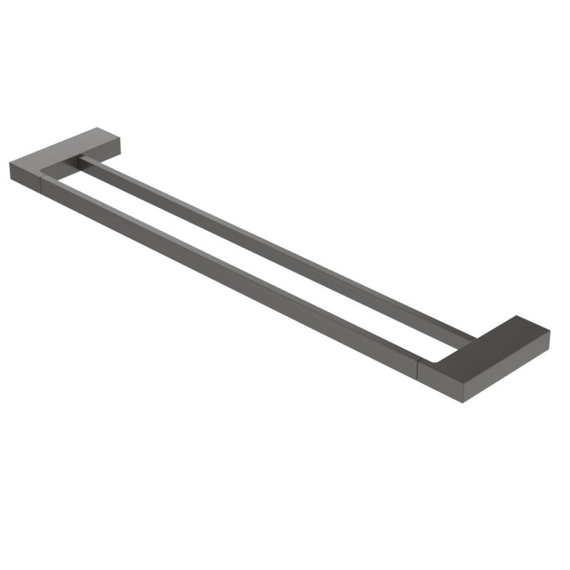 Полотенцедержатель штанга двойной 60см оружейная сталь Cezares SLIDER-THD-60-GM