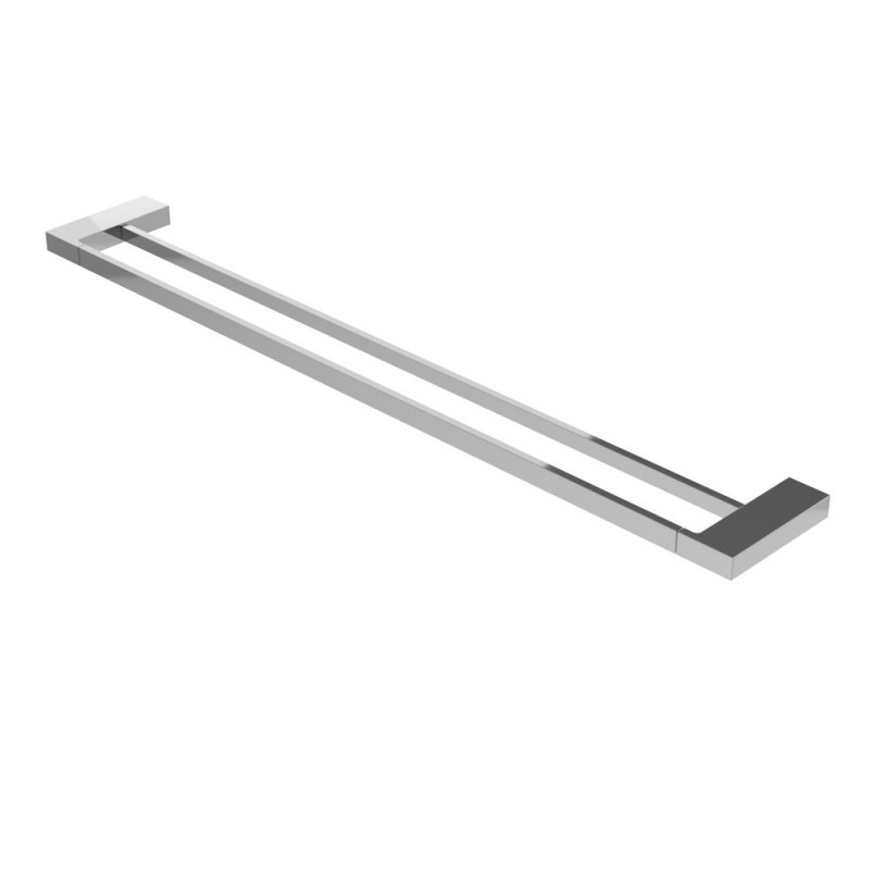 Полотенцедержатель штанга двойной 80см хром Cezares SLIDER-THD-80-01