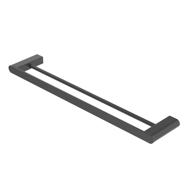 Полотенцедержатель двойной штанга 60см черный матовый Cezares STYLUS-THD-60-NOP