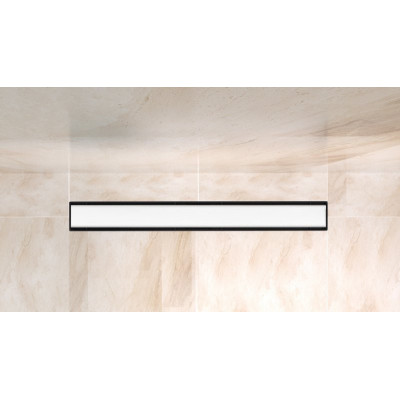 Трап для душа линейный 90см белый Belbagano LUCE BB-LD-LUCE-90-BIANCO