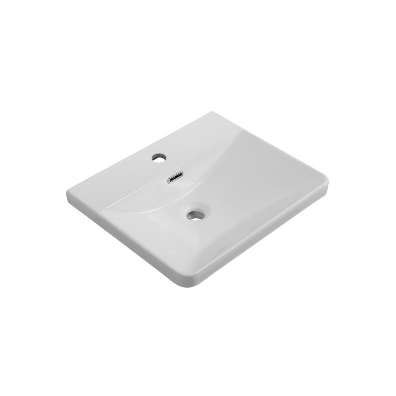 Раковина керамическая 61х43см белая Belbagno BB-8076-3-60