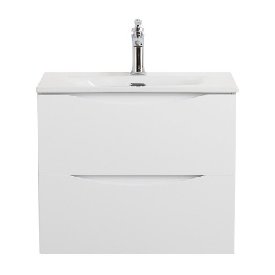 Тумба под раковину подвесная 50см белая матовая Belbagno MARINO-CER-MINI-500-2C-SO-BO-P