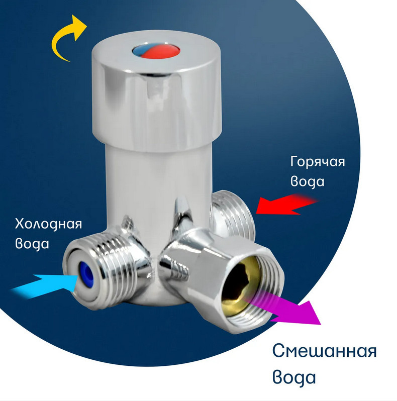 Смесительный клапан ZOLLEN CONTROL (арт.CO92600) для установки под раковину