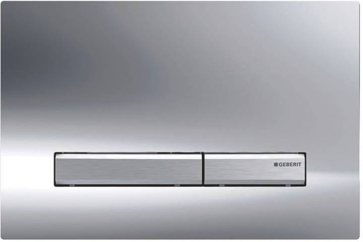 Смывная клавиша Geberit Sigma50 для двойного смыва к 111.300/350/361/362/380/390/796 глянцевый хром/метал хром