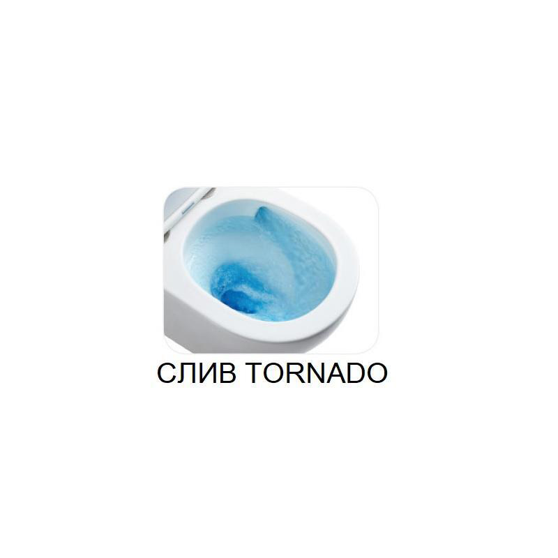Унитаз-компакт безободковый с микролифтом, Welt Wasser, WW SALZBACH 001GL-WT