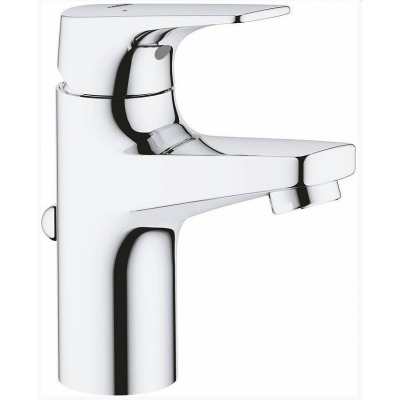 Смеситель для раковины Grohe BauFlow с донным клапаном, S-Size, хром
