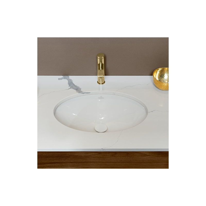 Раковина для установки под столешницу 615x415x215мм Villeroy & Boch Evana Альпийский белый CeramicPlus