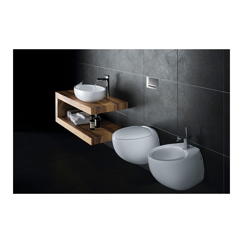 Унитаз подвесной безободковый Sanita Luxe Ringo S1 сиденье дюропласт Soft close