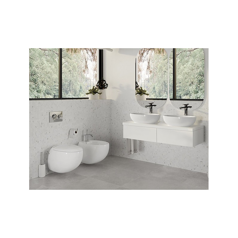 Унитаз подвесной безободковый Sanita Luxe Ringo S1 сиденье дюропласт Soft close