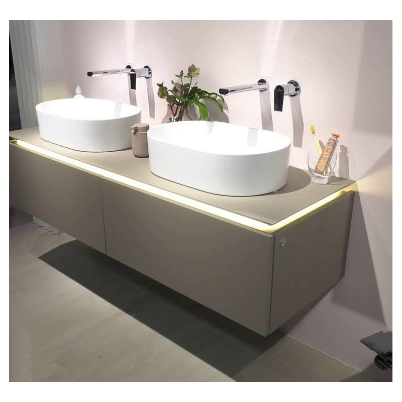 Раковина накладная Villeroy & Boch Collaro 560x360x145мм, Stone White CeramicPlus, без перелива