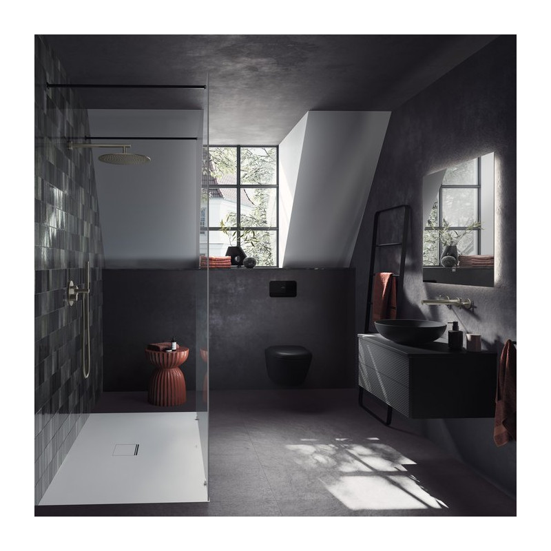 Унитаз Villeroy & Boch Antao с безободковым смывом, подвесной, с функцией TwistFlush, Pure Black CeramicPlus
