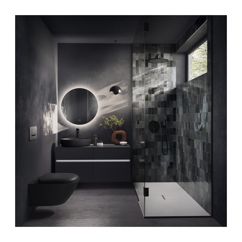 Унитаз Villeroy & Boch Antao с безободковым смывом, подвесной, с функцией TwistFlush, Pure Black CeramicPlus