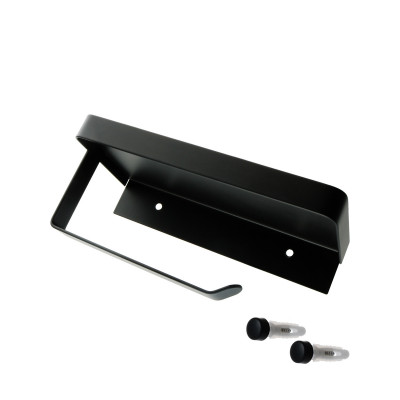 Бумагодержатель с полкой для телефона черный Fixsen HoReCa FX-31011B