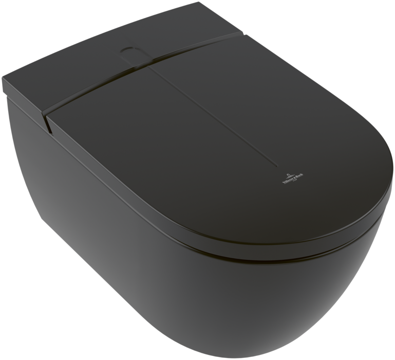Унитаз-биде Villeroy & Boch ViClean-I100, Pure Black CeramicPlus