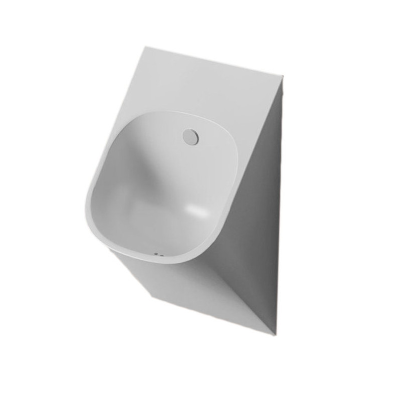 Писсуар настенный 33x31см Artceram La Fontana скрытый монтаж, белый глянцевый с покрытием Saniglaze