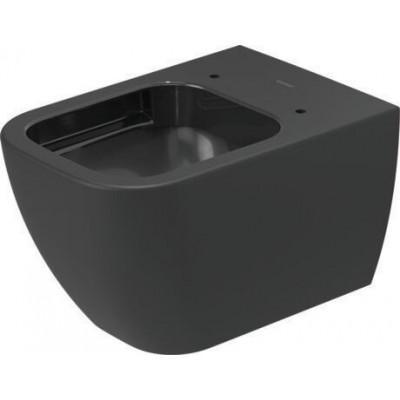 Унитаз  подвесной 365x540мм Duravit Happy D.2, цвет-антрацит/антрацит матовый