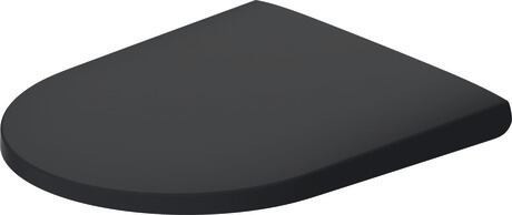 Сидение для унитаза Duravit D-Neo с микролифтом, матовый антрацит