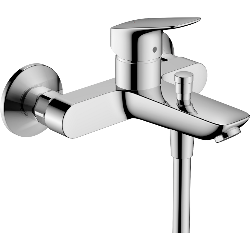 Однорычажный смеситель для ванны для наружного монтажа Hansgrohe Logis глянцевый хром