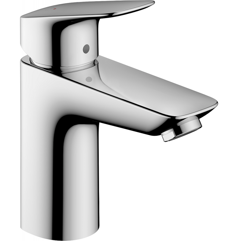 Однорычажный смеситель для раковины Hansgrohe Logis 100 с донным клапаном