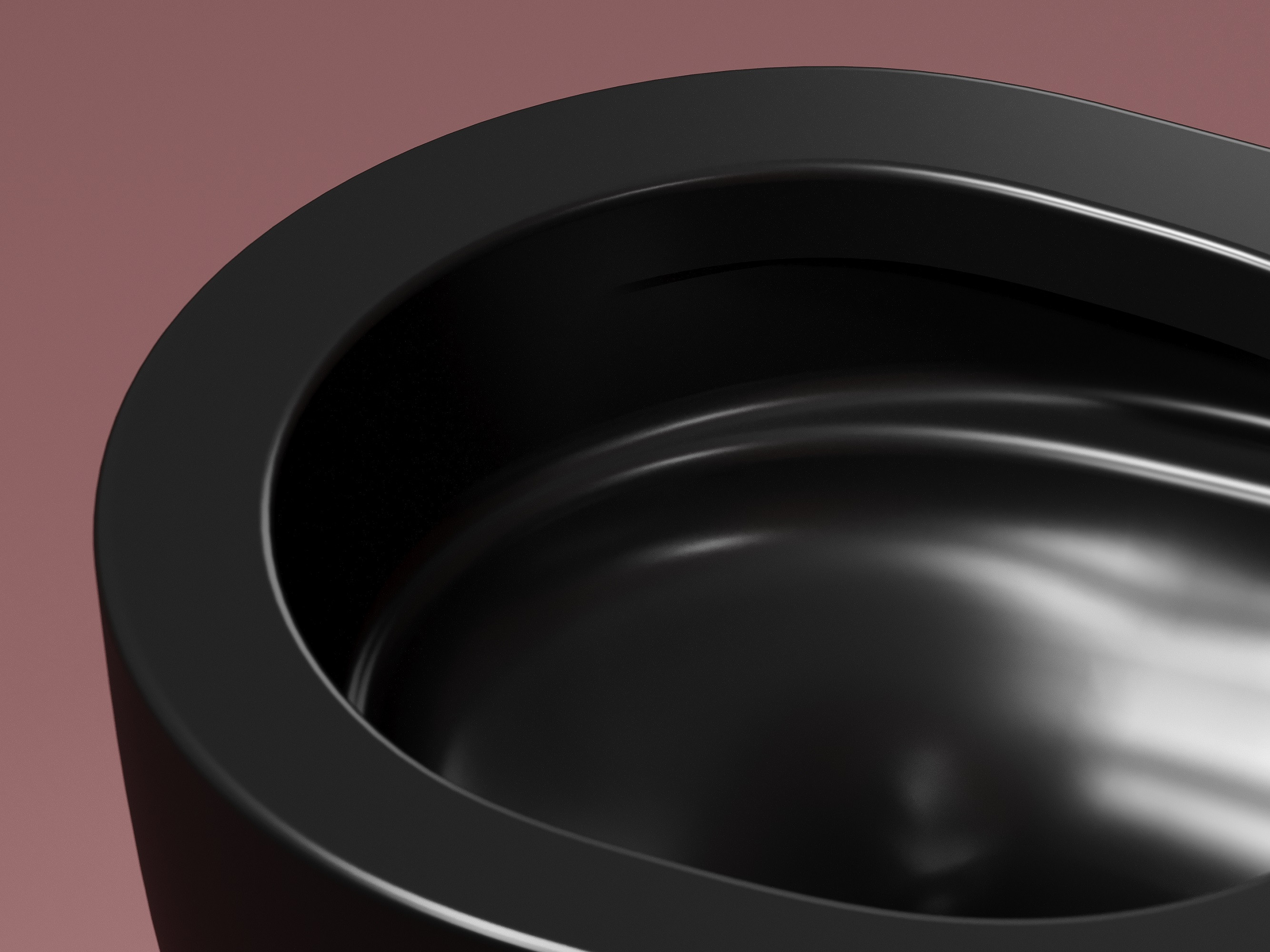 Подвесной унитаз 355х490х320мм Ceramicanova Modena Rimless черный матовый, с быстросъемным сидением микролифт