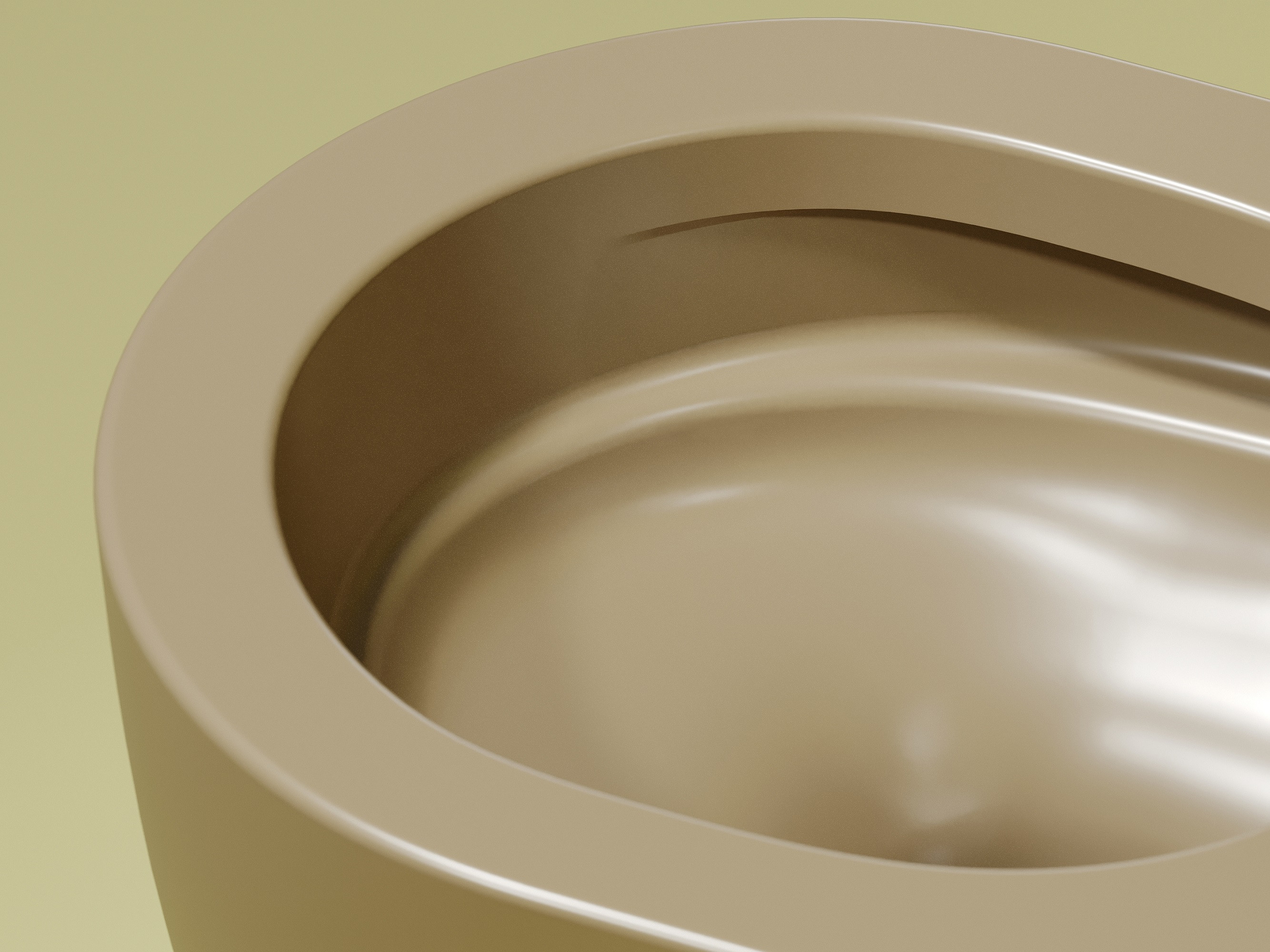 Подвесной унитаз 355х490х320мм Ceramicanova Modena Rimless Капучино матовый, с быстросъемным сидением микролифт