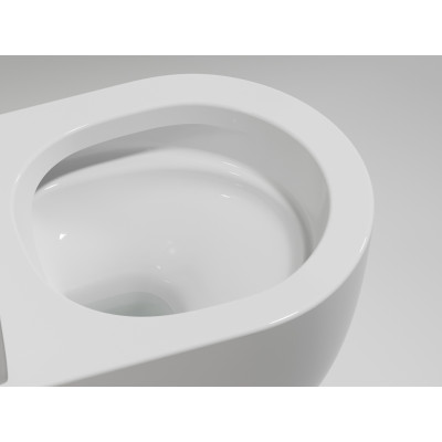 Подвесной унитаз 355х490х320мм Ceramicanova Modena Rimless белый глянцевый, с быстросъемным сидением микролифт