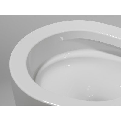 Подвесной унитаз 355х490х320мм Ceramicanova Modena Rimless белый глянцевый, с быстросъемным сидением микролифт
