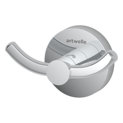 Крючок двойной Artwelle Harmonie хром