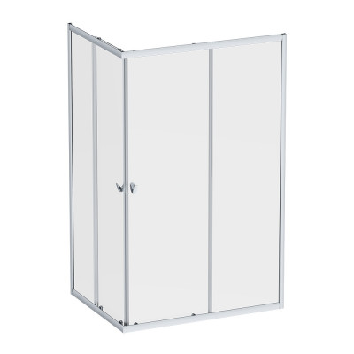 Душевое ограждение 120x90 см, без поддона профиль хром AM.PM Sunny W87G-403-12090-MT