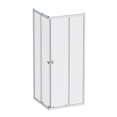Душевое ограждение 80x80 см, без поддона профиль хром AM.PM Sunny W87G-403-8080-MT