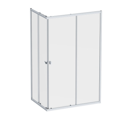 Душевое ограждение 120x80 см, без поддона профиль хром AM.PM Sunny W87G-403-12080-MT