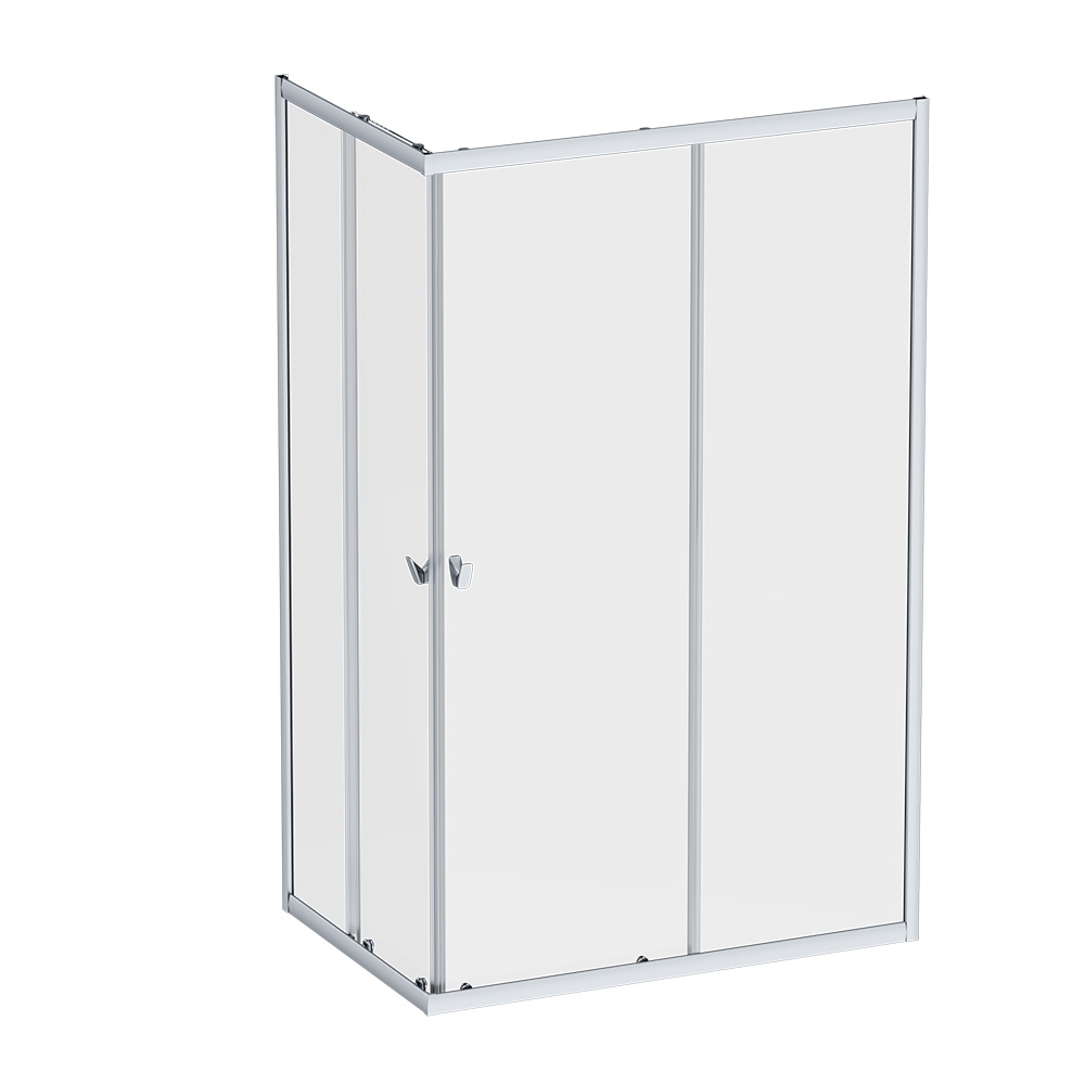Душевое ограждение 120x80 см, без поддона профиль хром AM.PM Sunny W87G-403-12080-MT